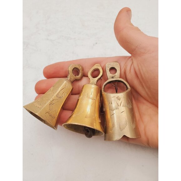 Vintage Brass Hand Bell - Handheld Solid Brass Bell with Charming Tone -… - Picture 10 of 10